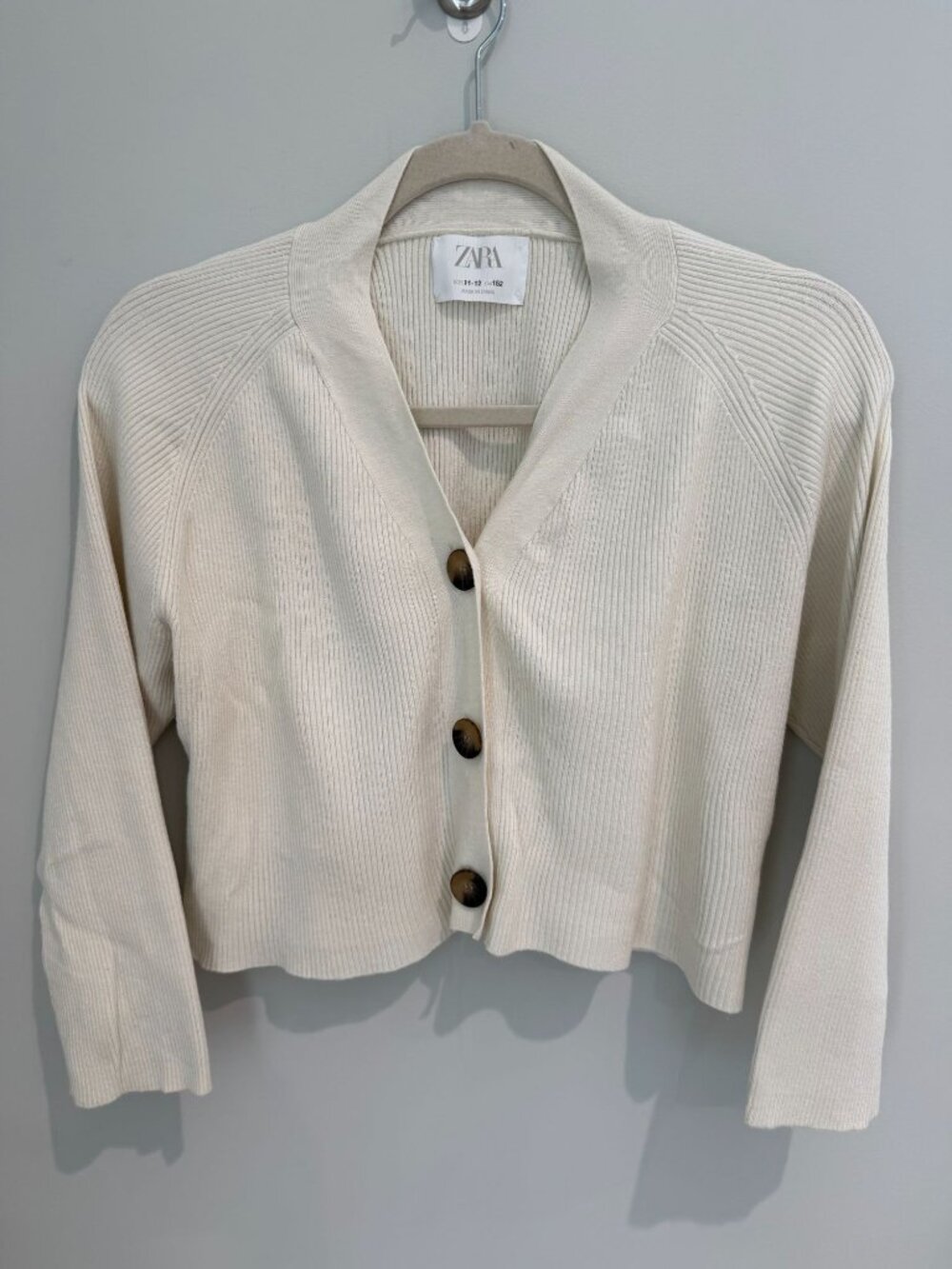 Zara Kid's Ribbed Cardigan size 11-12
